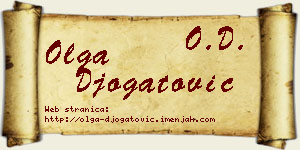 Olga Đogatović vizit kartica